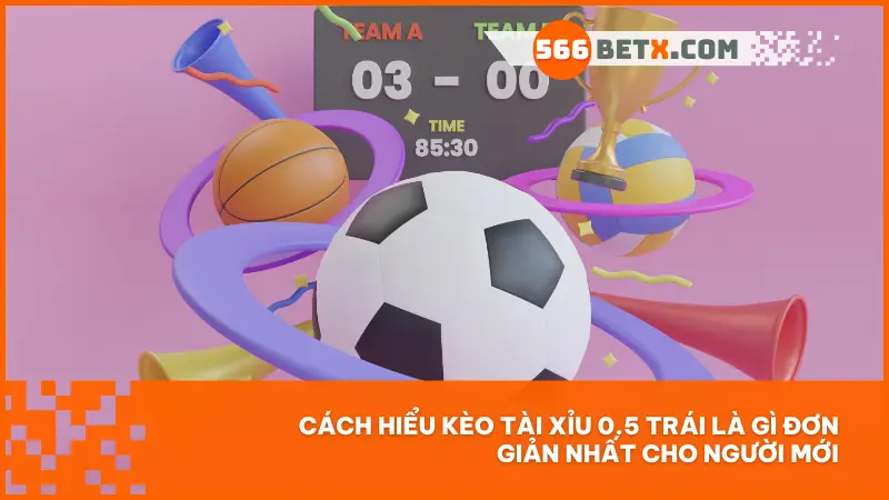 Cách hiểu kèo tài xỉu 0.5 trái là gì đơn giản nhất cho người mới