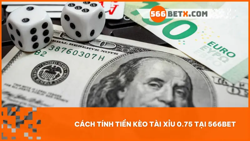 Cách tính tiền kèo tài xỉu 0.75 tại 566bet